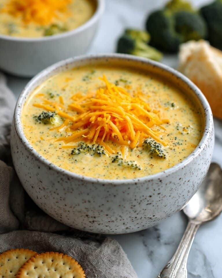 Creamy Broccoli Cheese Soup Recipe