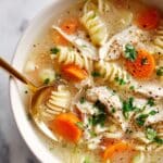 Crockpot Lemon Chicken Orzo Soup Recipe