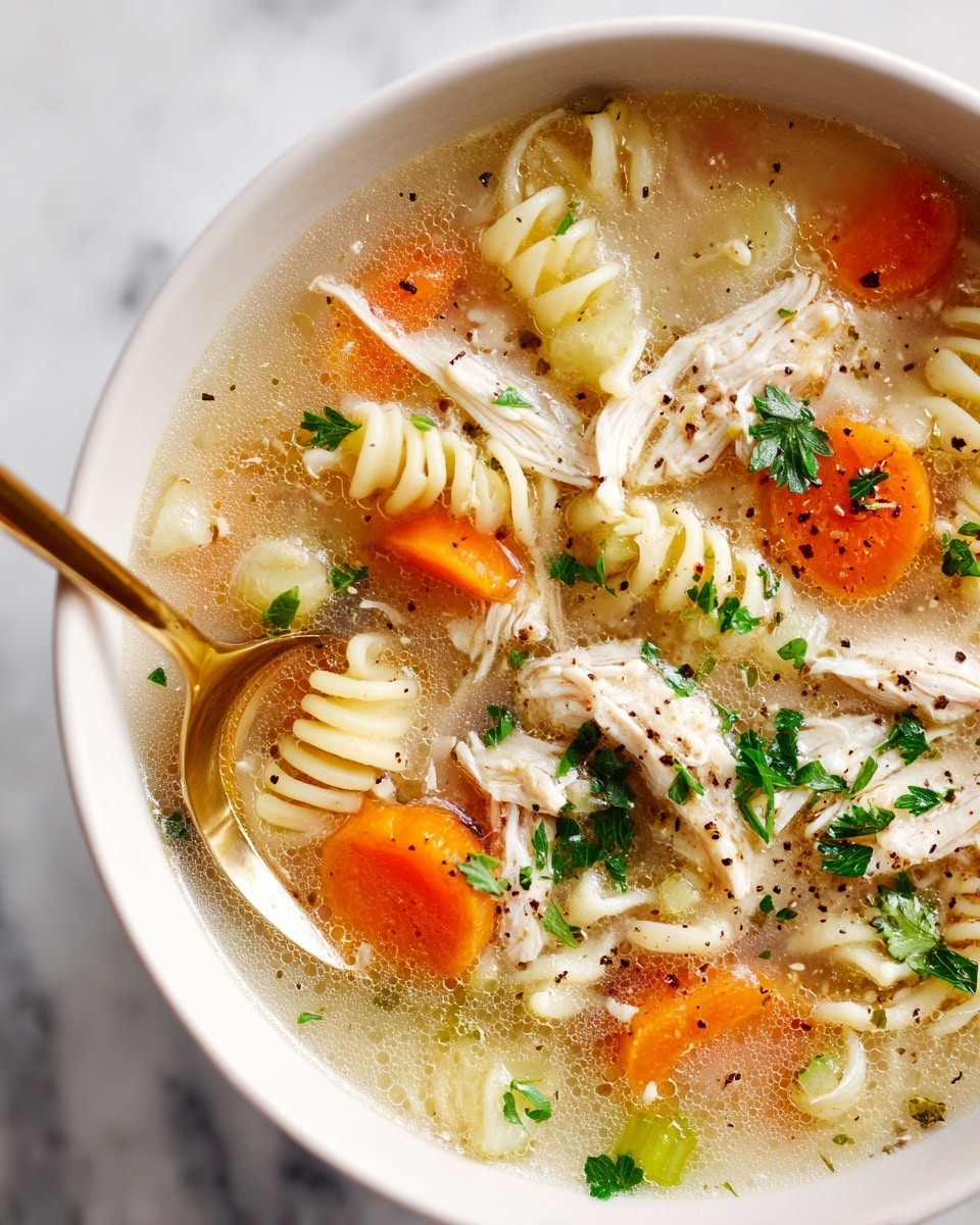 Crockpot Lemon Chicken Orzo Soup Recipe