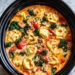 Crockpot Tortellini Soup with Sausage Recipe
