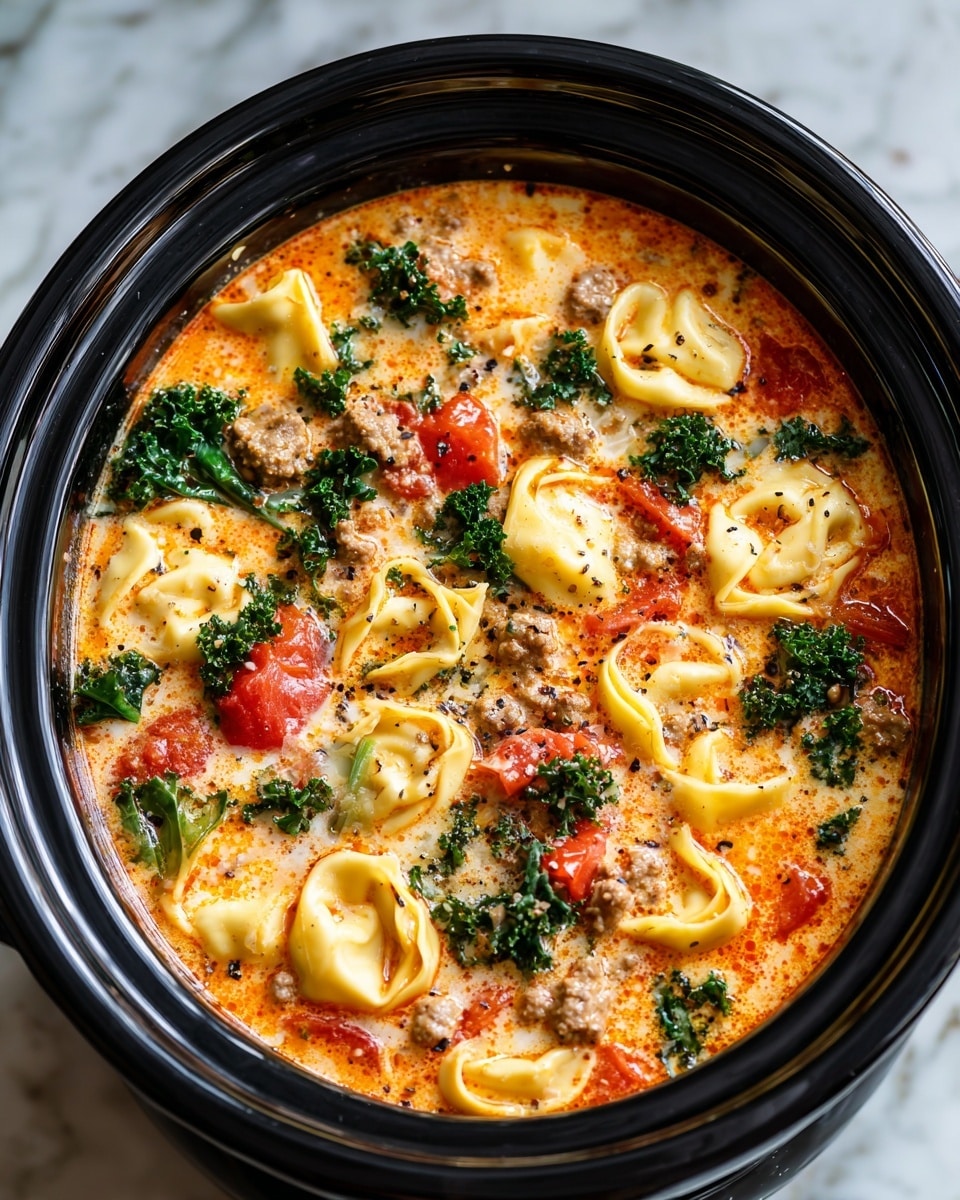 Crockpot Tortellini Soup with Sausage Recipe