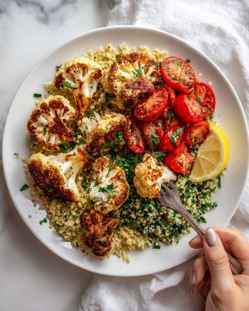Roasted Parmesan Crusted Cauliflower Recipe