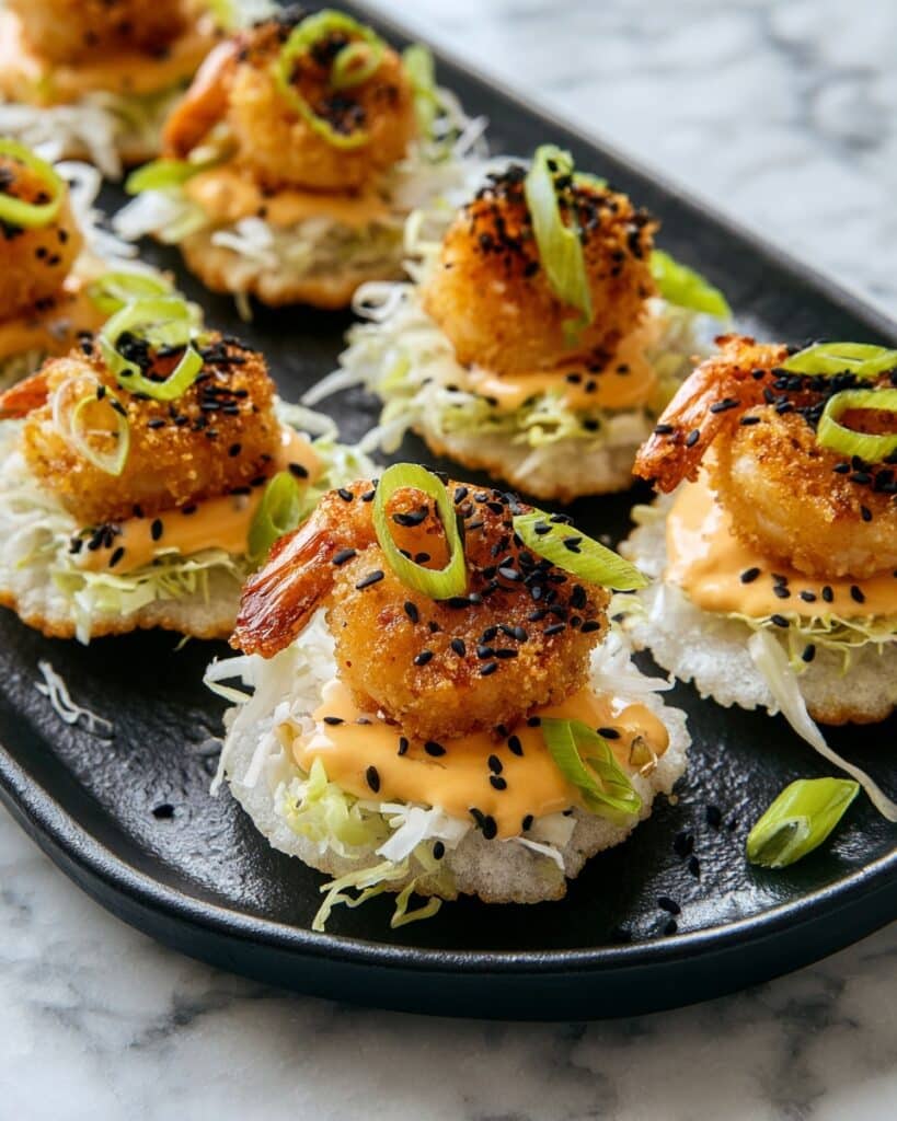 Spicy Shrimp with Rice Paper Chips Recipe