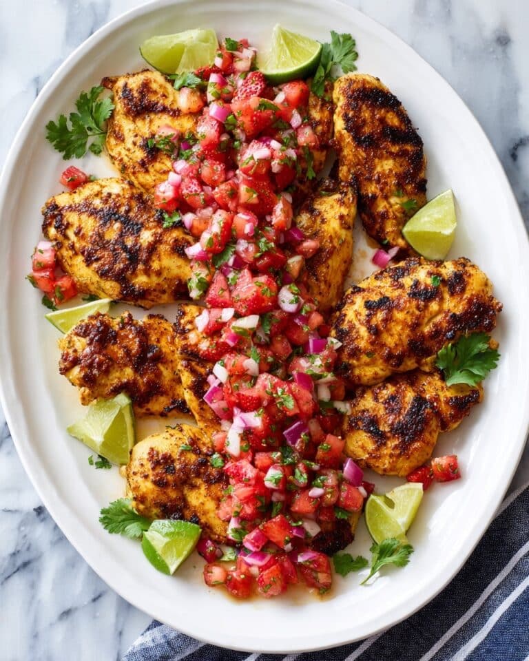 Grilled Chicken with Strawberry Salsa Recipe