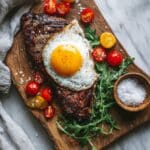 Tuscan Steak with Marinated Cherry Tomatoes Recipe