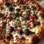 Grilled Sausage and Peppers Pizza Recipe