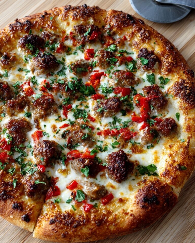 Grilled Sausage and Peppers Pizza Recipe