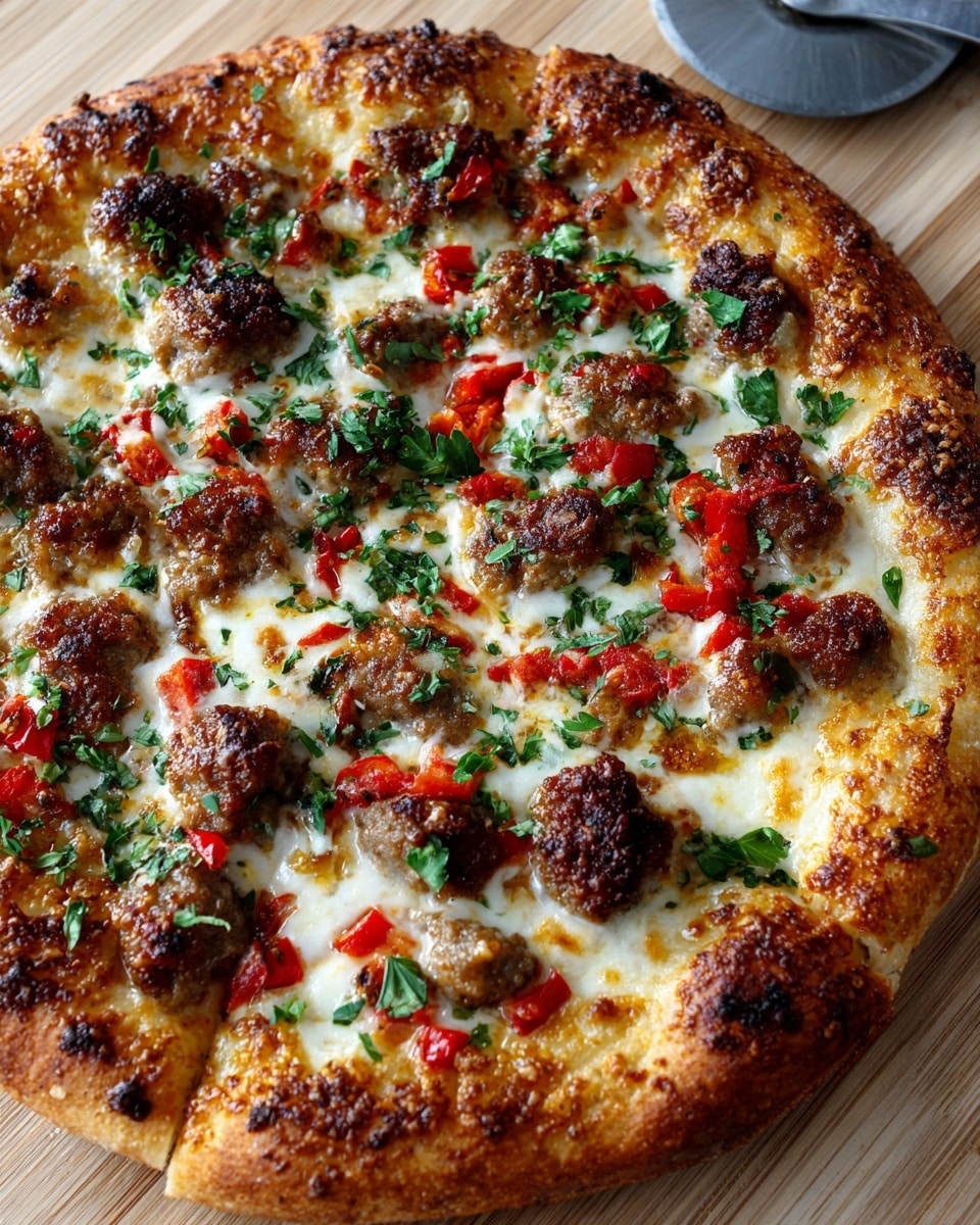 Grilled Sausage and Peppers Pizza Recipe