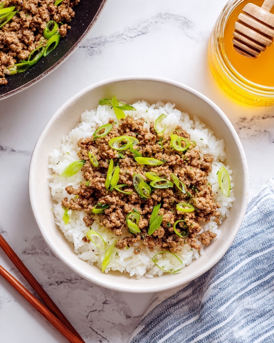 Korean Beef with Toasted Sesame Rice Recipe