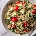 Italian Caprese Quinoa Salad with Balsamic Vinaigrette Recipe