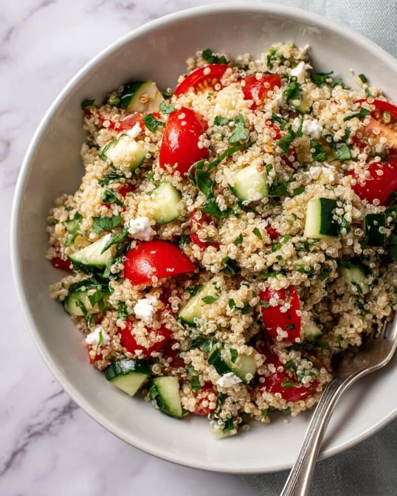 Italian Caprese Quinoa Salad with Balsamic Vinaigrette Recipe