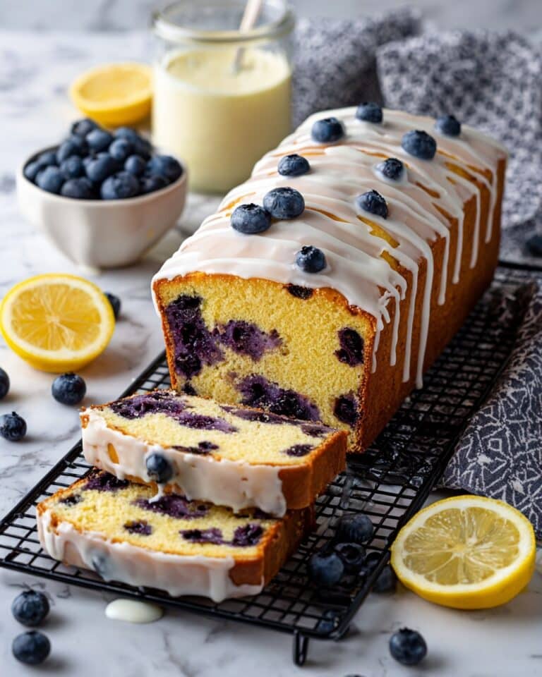 Low Sugar Greek Yogurt Blueberry Lemon Cake Recipe
