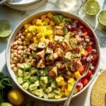 High-Protein Dense Bean Salad with Chicken Recipe