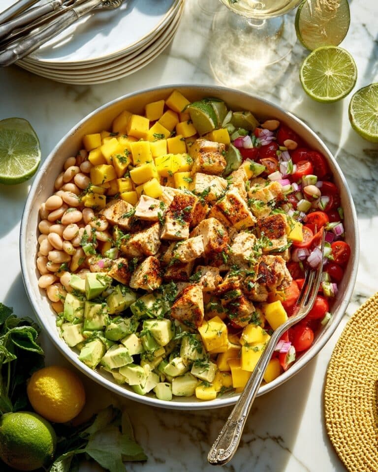 High-Protein Dense Bean Salad with Chicken Recipe