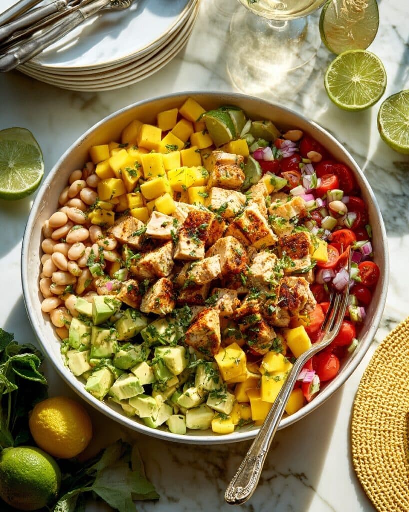 High-Protein Dense Bean Salad with Chicken Recipe