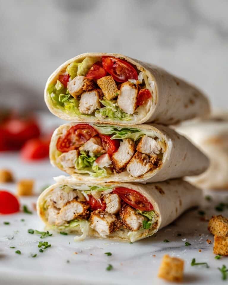 Easy & Fast Grilled Chicken Caesar Wrap Recipe