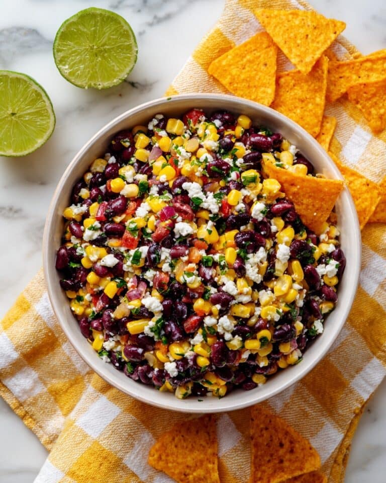 Easy Corn, Black Bean, and Feta Dip Recipe