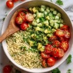 Fresh Avocado Couscous Salad with Lime Vinaigrette Recipe