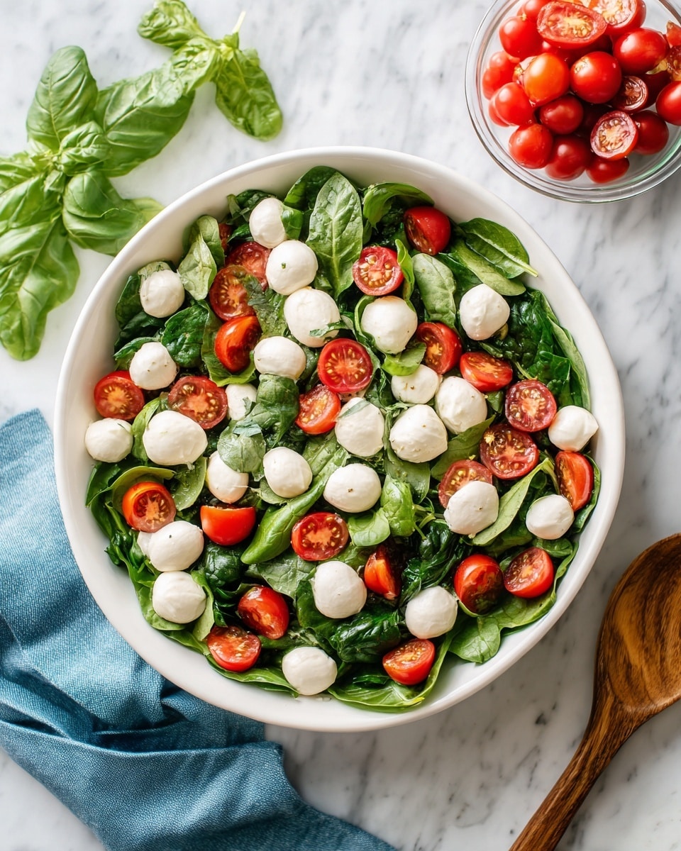 Easy Caprese Salad with Spinach Recipe