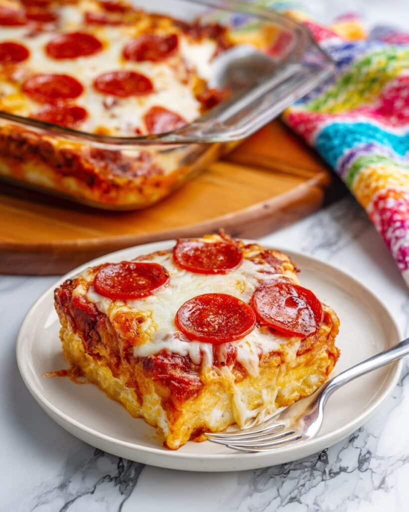 Easy 10 Minute Kid-Friendly Pizza Bake Recipe