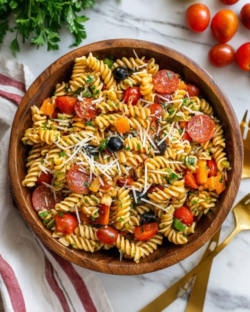 Pizza Pasta Salad: The Ultimate Summer Italian-Inspired Pasta Salad Recipe
