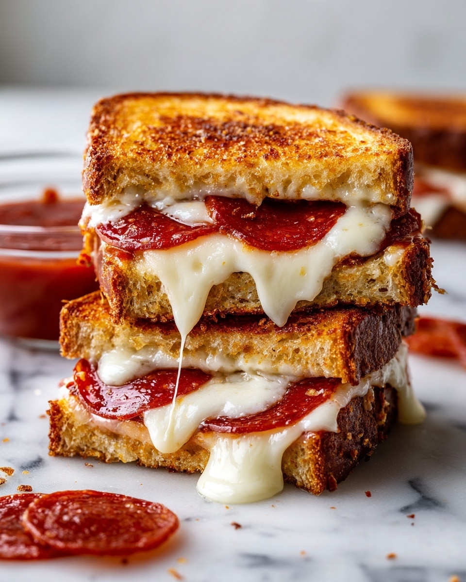 Garlic Bread Pizza Grilled Cheese Recipe