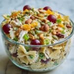 Chicken Bow Tie Pasta Salad with Grapes and Cashews Recipe