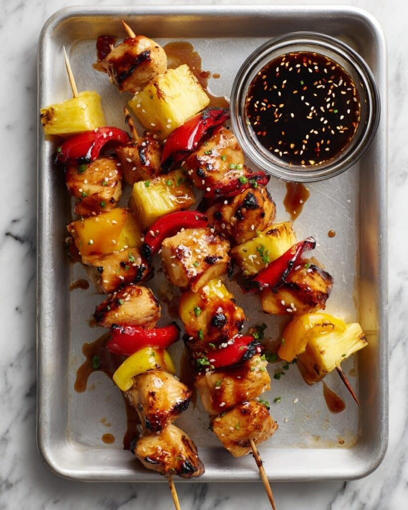 BBQ Pineapple Chicken Kabobs Recipe