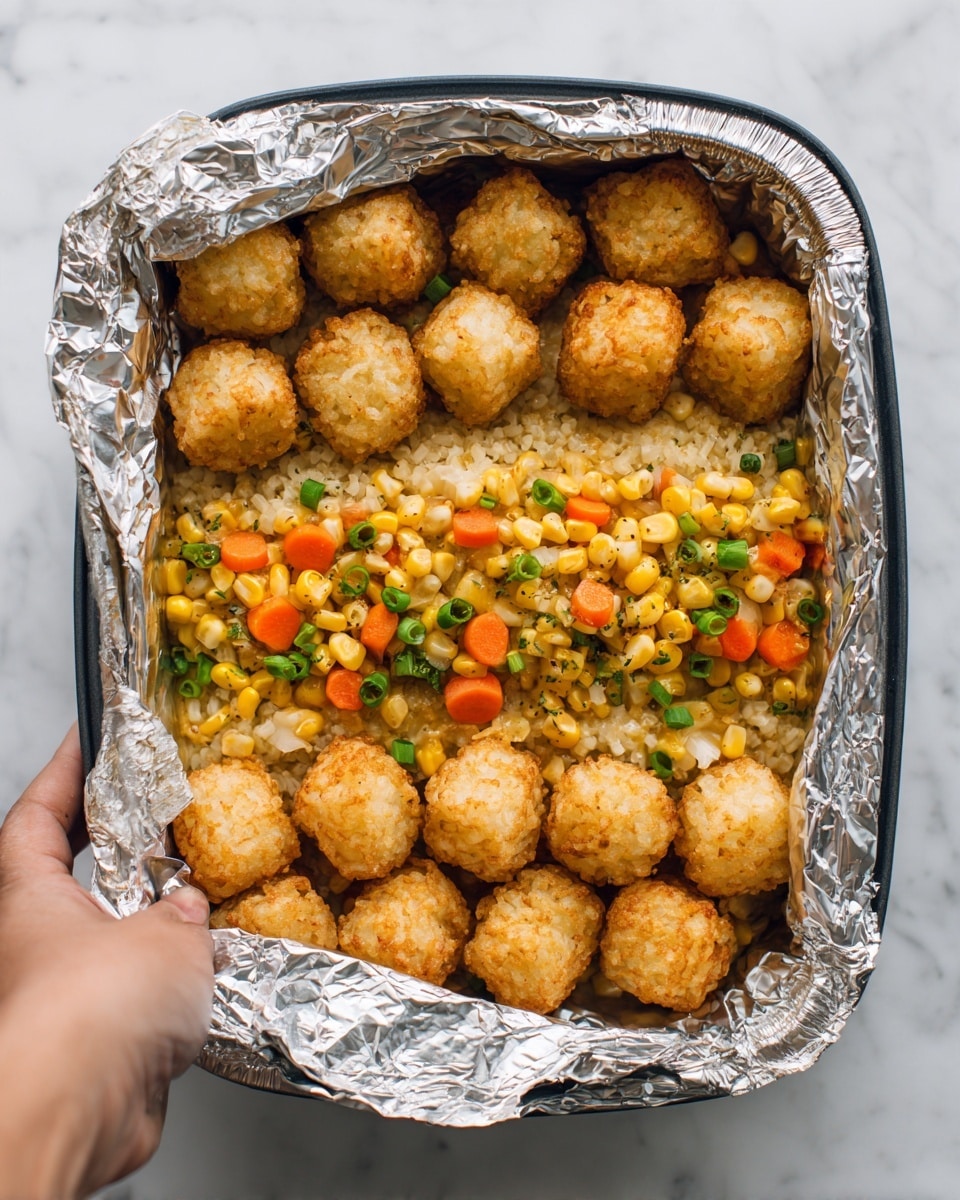 Tater Tot Meatball Foil Packet Meal Recipe