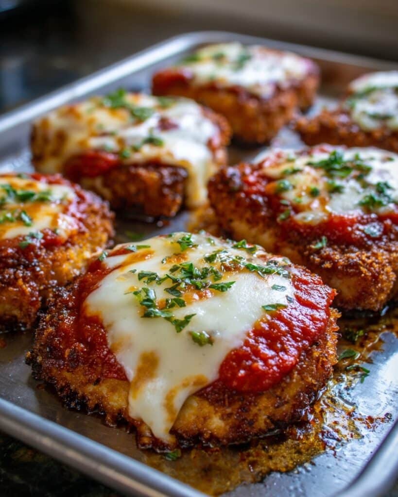 Classic Chicken Parmesan Baked with Marinara and Mozzarella Recipe