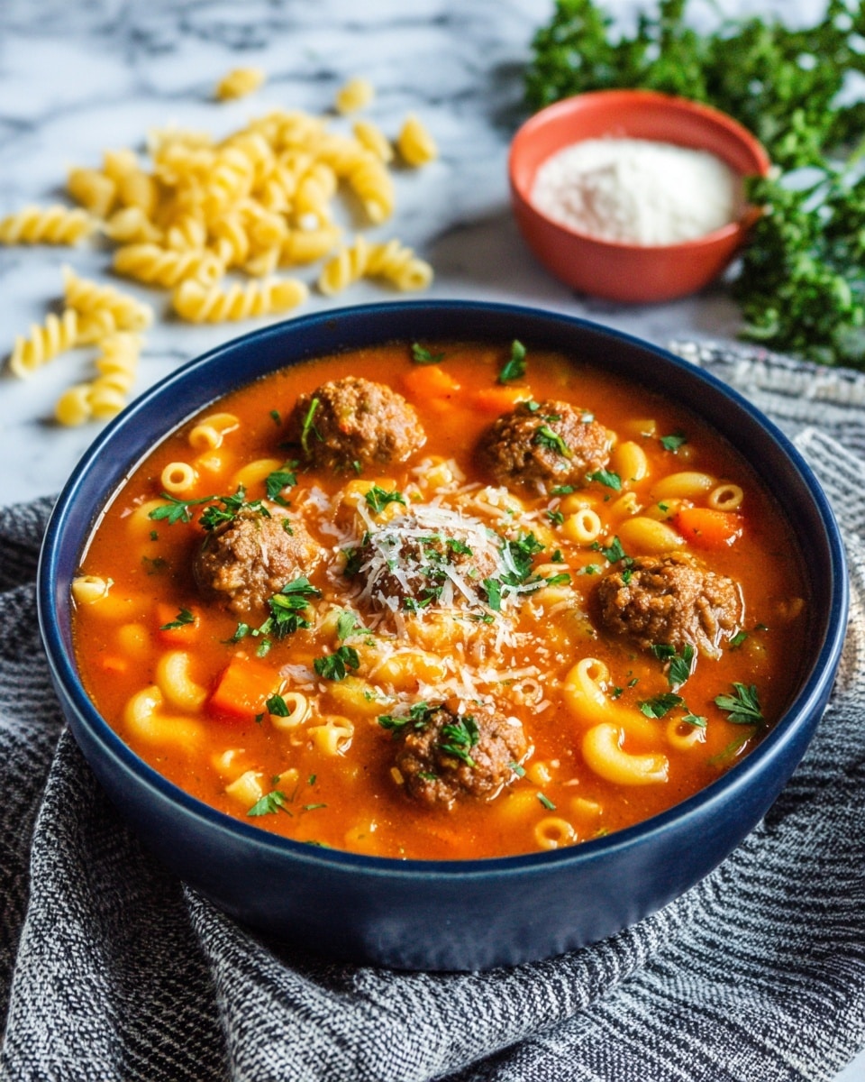 Hearty Italian Meatball Soup Recipe