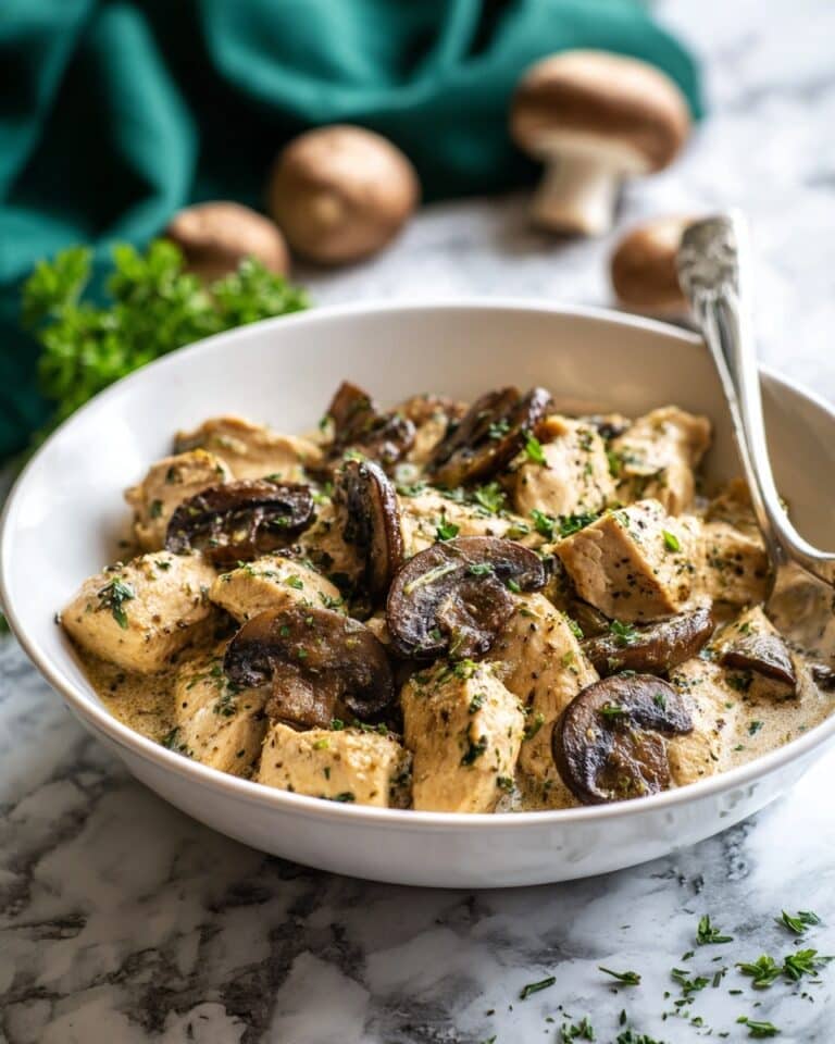 Keto Instant Pot Chicken and Mushrooms Recipe