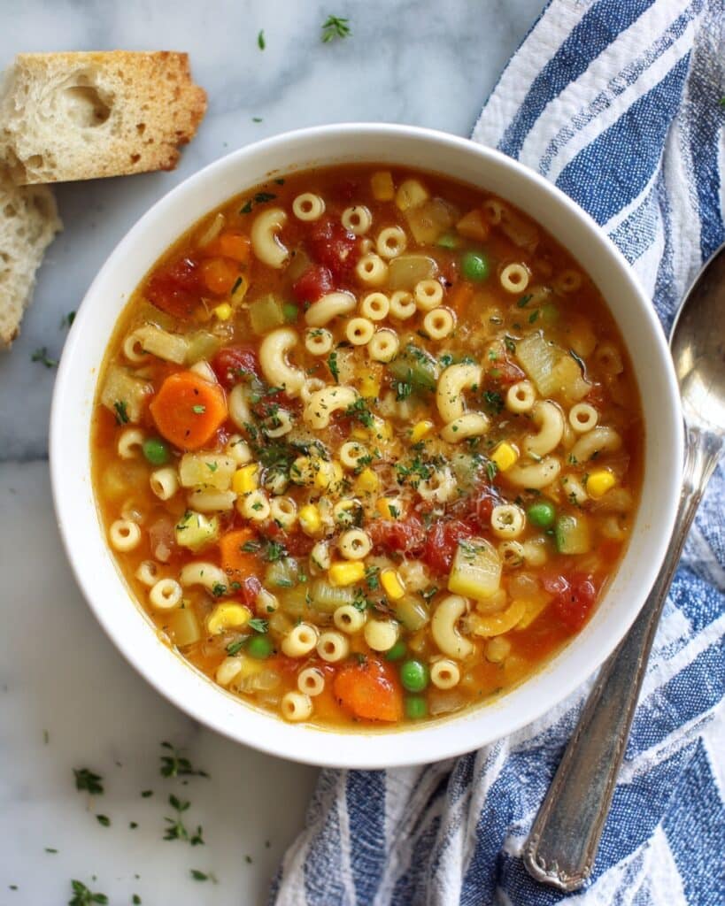 Beef Macaroni Soup Recipe