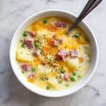 Cheesy Ham and Potato Soup Recipe