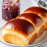 Soft and Fluffy Japanese Milk Bread Loaf with Tangzhong Method Recipe