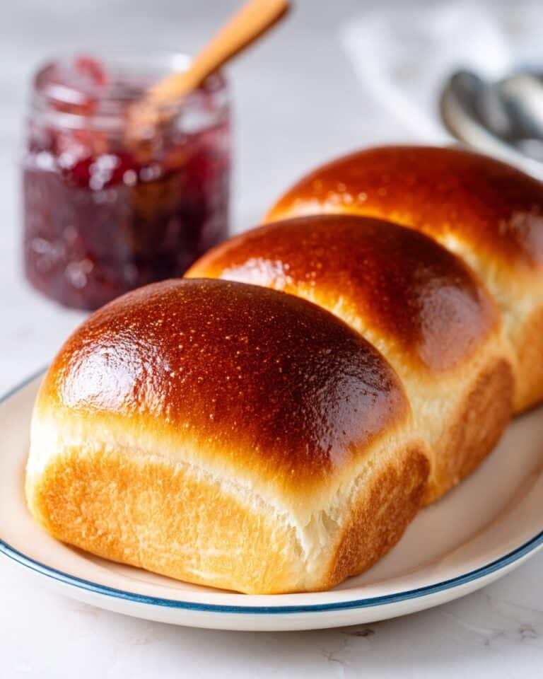 Soft and Fluffy Japanese Milk Bread Loaf with Tangzhong Method Recipe