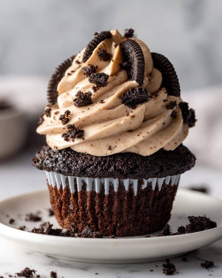 Oreo Cupcakes with Cookies-and-Cream Frosting Recipe