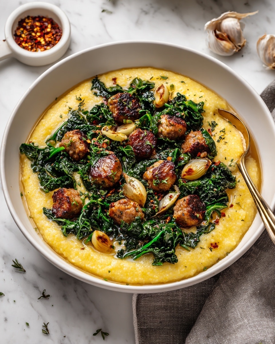 Hearty Tuscan Sausage and Kale Soup with Potatoes and Cream Recipe