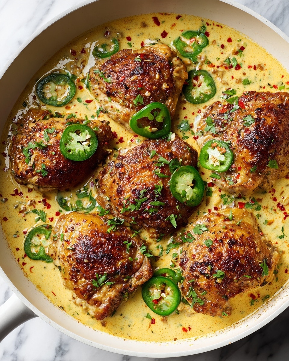 Creamy Pepperoncini Chicken Skillet Recipe