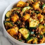 Ground Beef Zucchini Sweet Potato Skillet Recipe