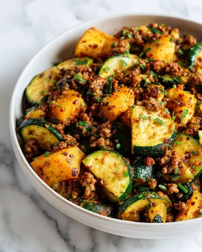 Ground Beef Zucchini Sweet Potato Skillet Recipe