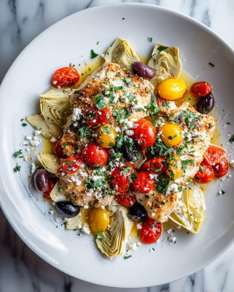 Mediterranean Baked Chicken with Feta & Olives Recipe