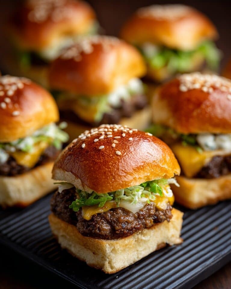 Mini Big Mac Cheeseburgers Recipe