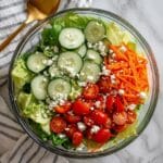 Greenest Salad: A Fresh, Nutrient-Packed Leafy Green and Veggie Medley with Lemon Vinaigrette Recipe