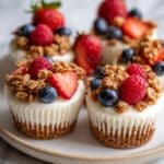 Frozen Yogurt Granola Cups with Berries Recipe
