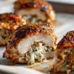 Stuffed Chicken Breast with Basil Pesto and Mozzarella Recipe
