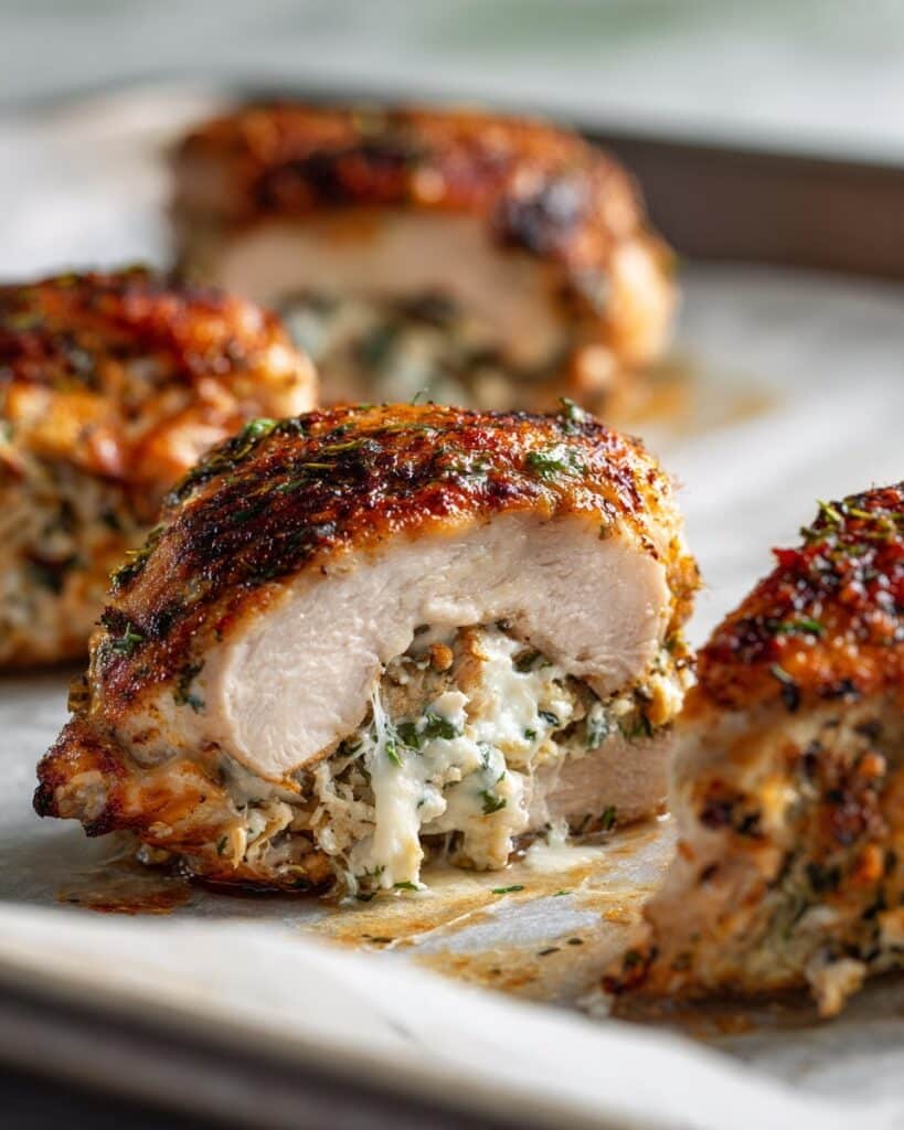 Stuffed Chicken Breast with Basil Pesto and Mozzarella Recipe