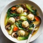 Homemade Wonton Soup with Pork and Vegetables Recipe