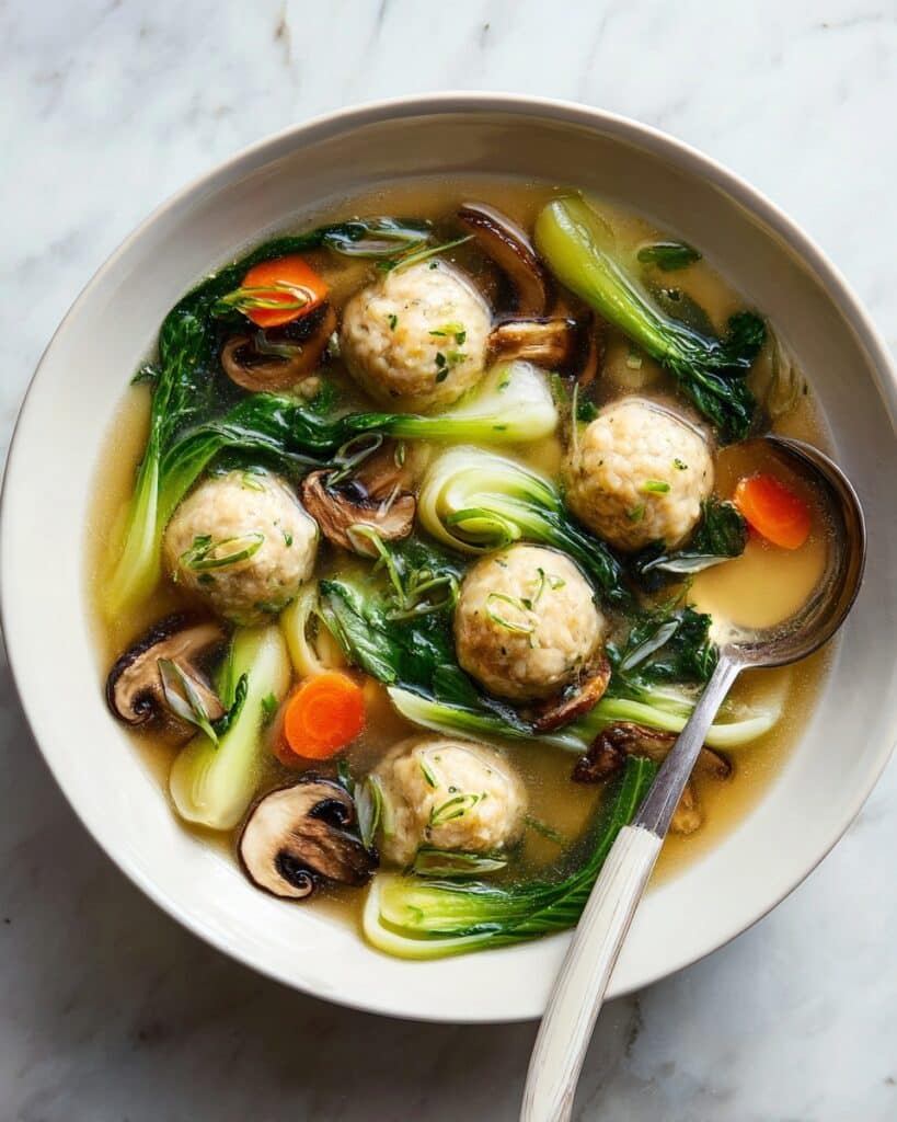 Homemade Wonton Soup with Pork and Vegetables Recipe