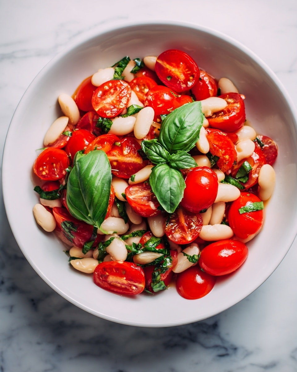 Speedy Tomato + Herby Bean Salad Recipe
